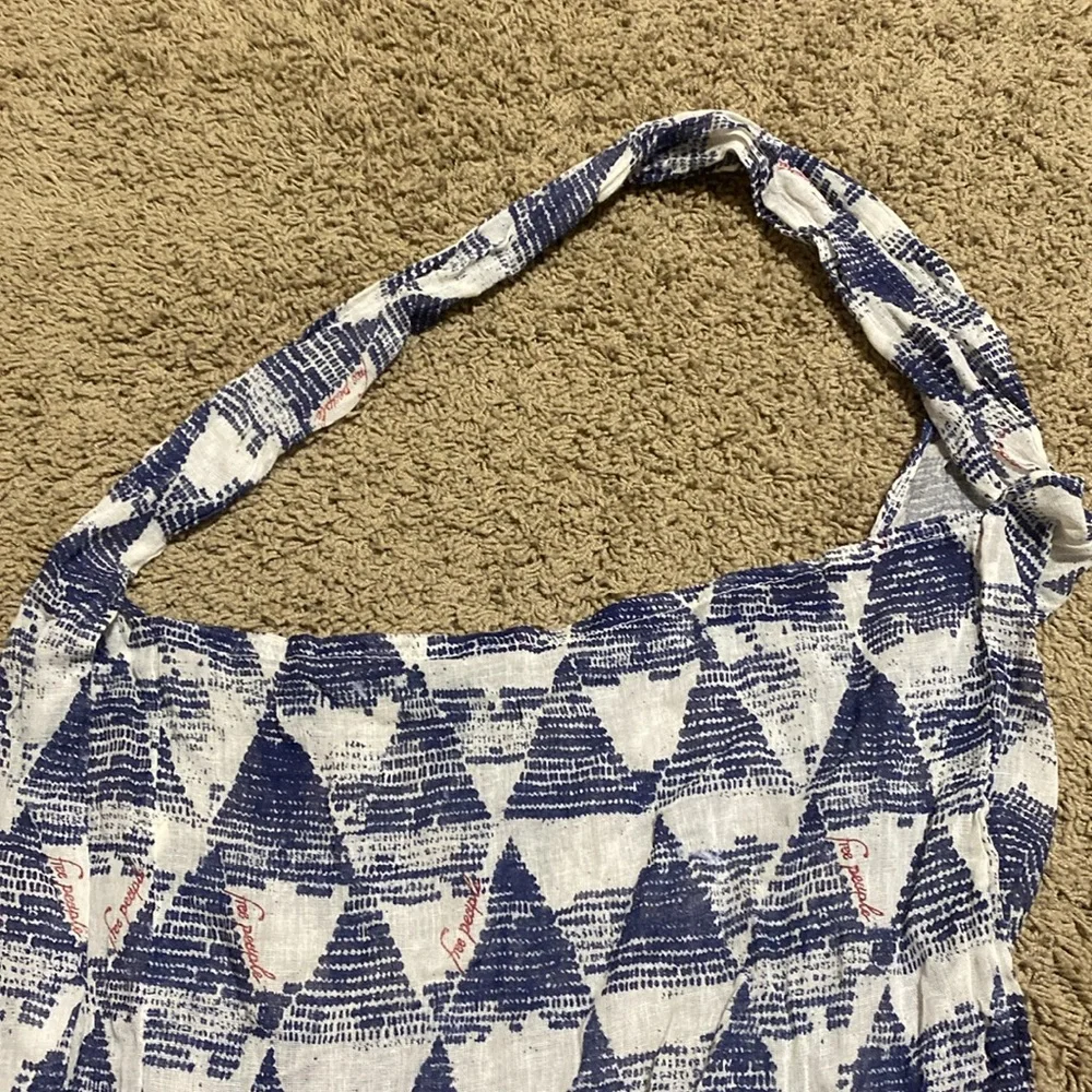 Free People | Reusable‎ Bag Muslin Graphic Print Hobo One Strap - Picture 5 of 7